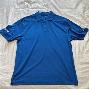 Under Armour Blue Polo Shirt Classic Sporty Design